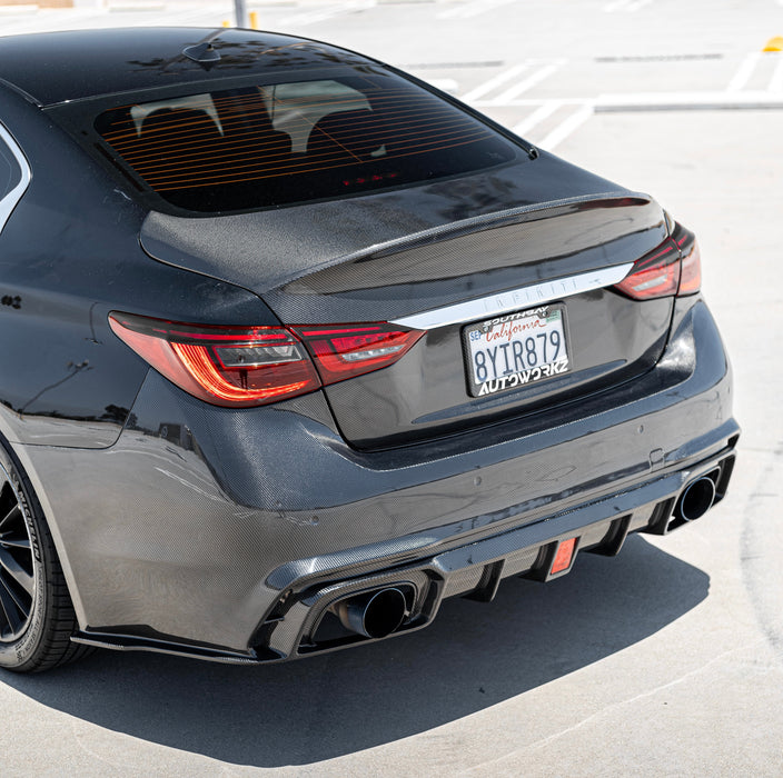 Q50 Carbon Fiber V2 Rear Bumper