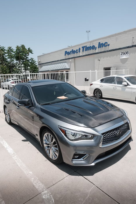 Q50 V3 Carbon Fiber Hood