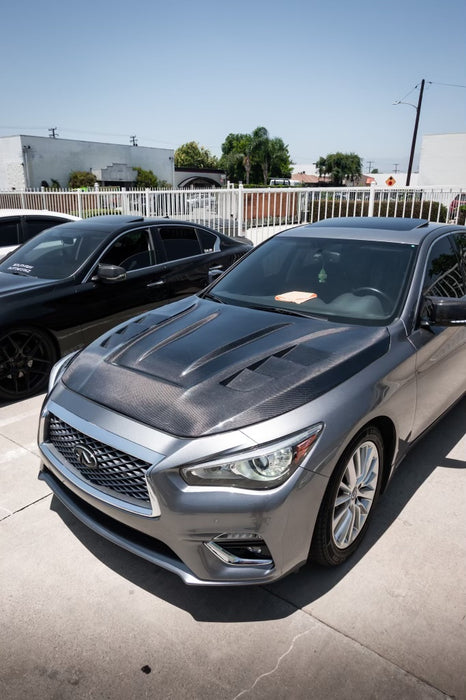 Q50 V3 Carbon Fiber Hood