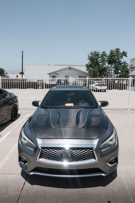 Q50 V3 Carbon Fiber Hood