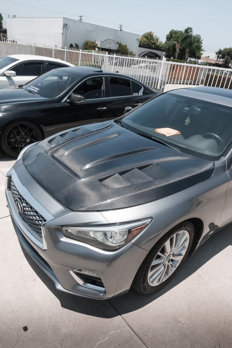Q50 V3 Carbon Fiber Hood