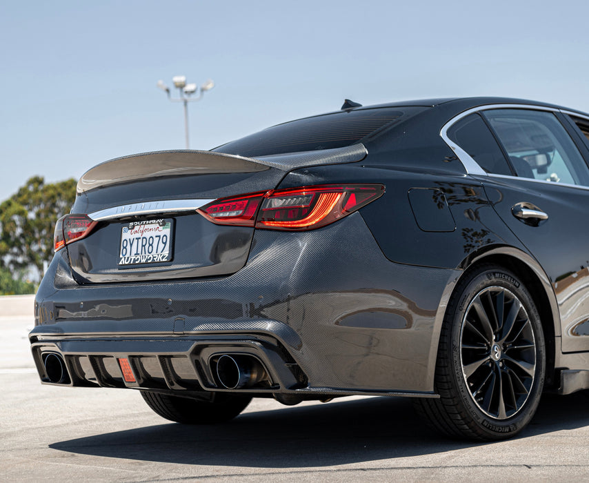 Q50 Carbon Fiber V2 Rear Bumper