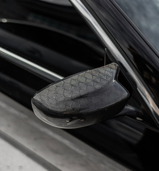 G37 M Style mirror caps Carbon Fiber Replacements