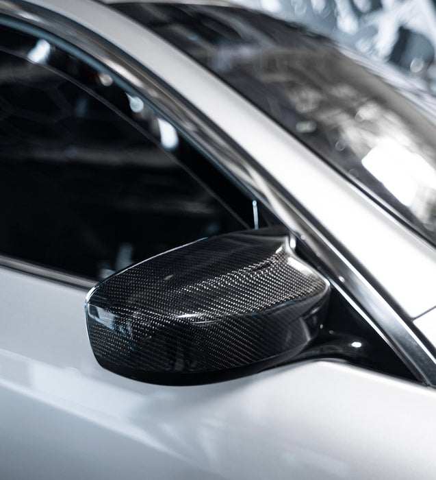G37 M Style mirror caps Carbon Fiber Replacements
