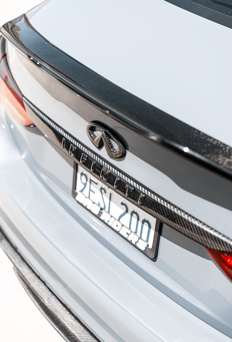 Q50 Full Carbon fiber Infiniti Trunk Trim