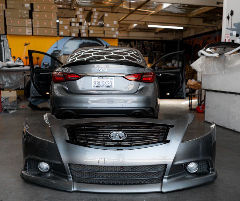 G37 Sedan Gloss Black Full Grill Replacement