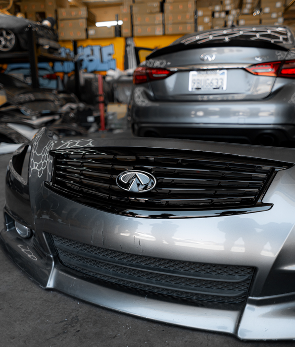G37 Sedan Gloss Black Full Grill Replacement