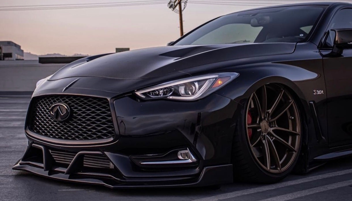 TSII-STYLE CARBON FIBER HOOD FOR 2017-2022 INFINITI Q60