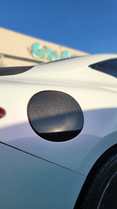 Q60 Carbon Fiber Gas Cover Overlay