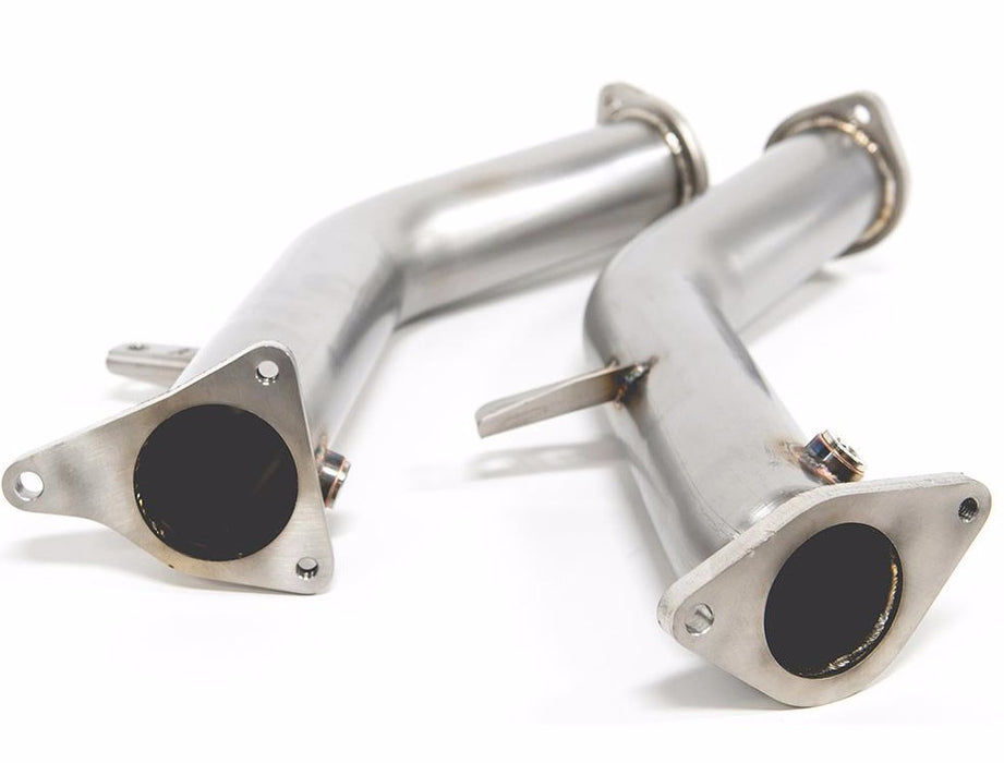 AMS Performance Alpha Infiniti Q60 / Q50 VR30 Red Alpha Lower Downpipes