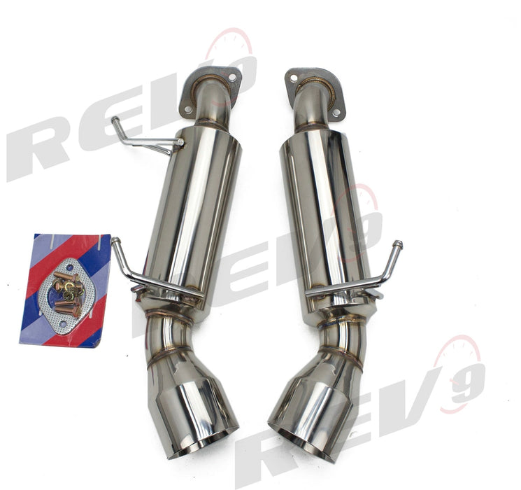 Infiniti G37 Coupe (V36) RWD 2008-13 FlowMaxx Stainless Axle-Back Exhaust System, 60mm Pipe