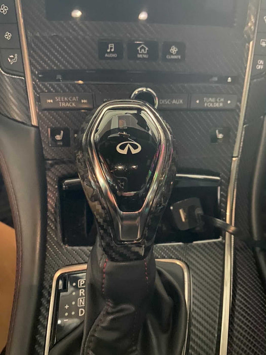 2018 + Q50/Q60 Carbon Fiber Shift Knob Overlay