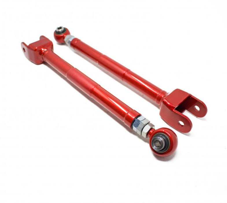 INFINITI G35 SEDAN (V35) 2003-06 / G35 COUPE (V35) 2003-07 ADJUSTABLE REAR TOE ARMS WITH SPHERICAL BEARINGS - SPRING BUCKET CONVERSION VER. 2