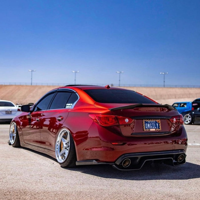 Q50 2 Piece Carbon Fiber Diffuser 14- 17 only