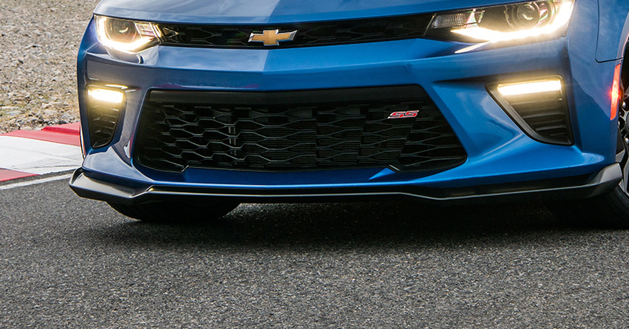 16-21 Camaro SS /19-21 LS LT RS Glossy Blk Front Bumper Lip Splitter Spoiler