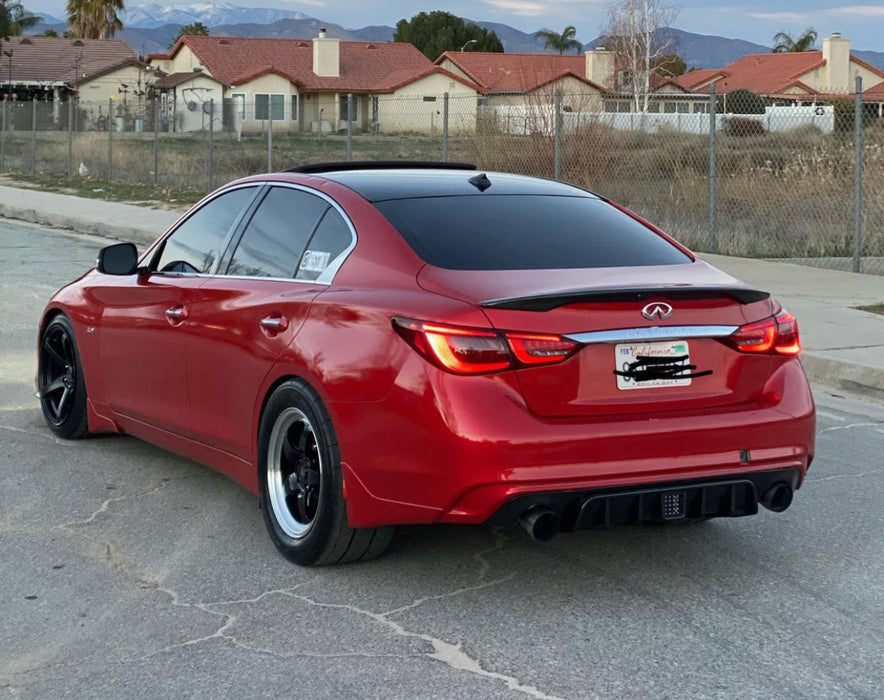 Q50 oem carbon fiber style spoiler