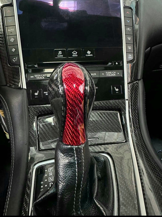 14 - 17 Q50 Carbon Shift Knob Overlay