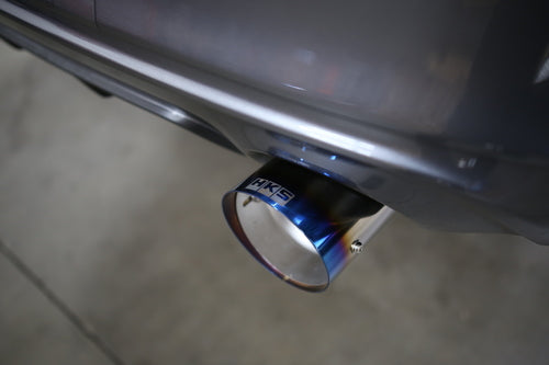 HKS Full Dual Hi-Power Titanium Tip Catback Exhaust Infiniti Q50 2016+