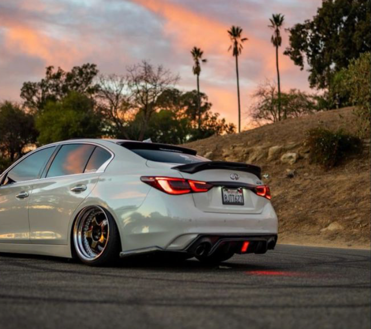 Q50 18 +  Carbon Fiber Diffuser with LED