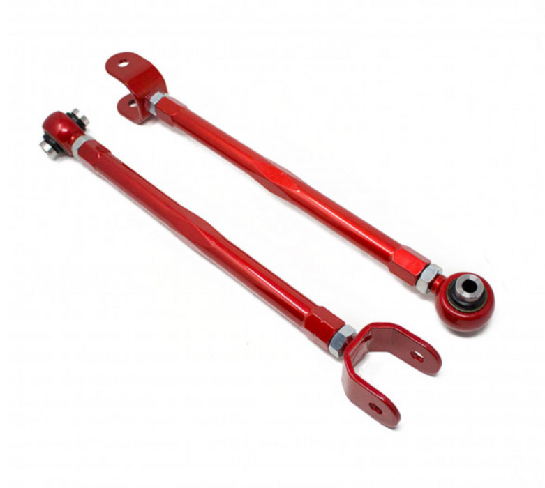 INFINITI G37 COUPE (V36) 2008-13/G37 SEDAN (V36) 2007-13 ADJUSTABLE REAR TOE ARMS WITH SPHERICAL BEARINGS - SPRING BUCKET CONVERSION VER. 2