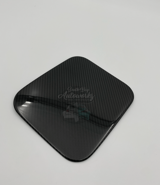 Q50 Carbon Fiber Gas Cover Overlay
