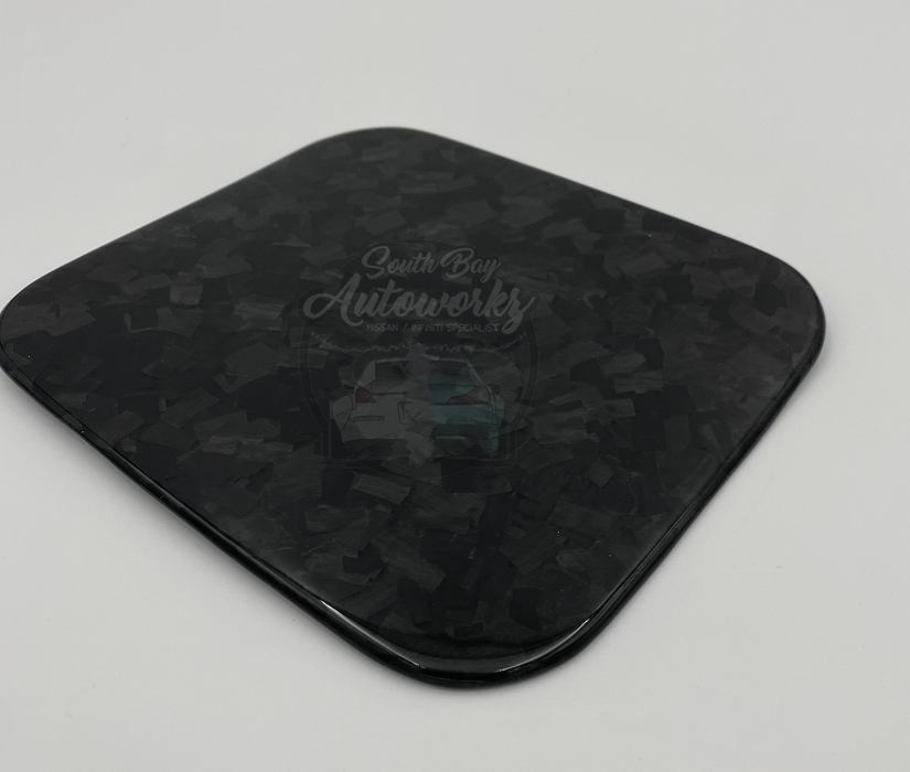 Q50 Forged Carbon gas cap cover overlay!