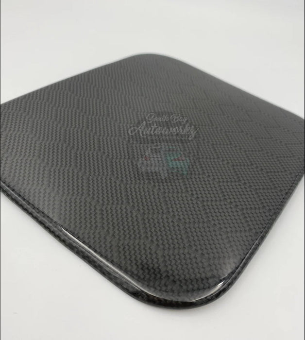 Q50 Carbon Fiber Gas Cover Overlay