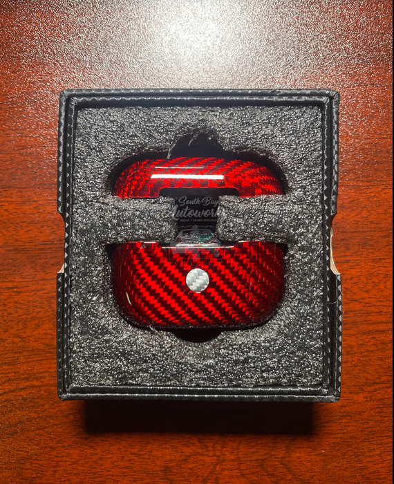 Red Carbon Fiber Air Pod Pro Case