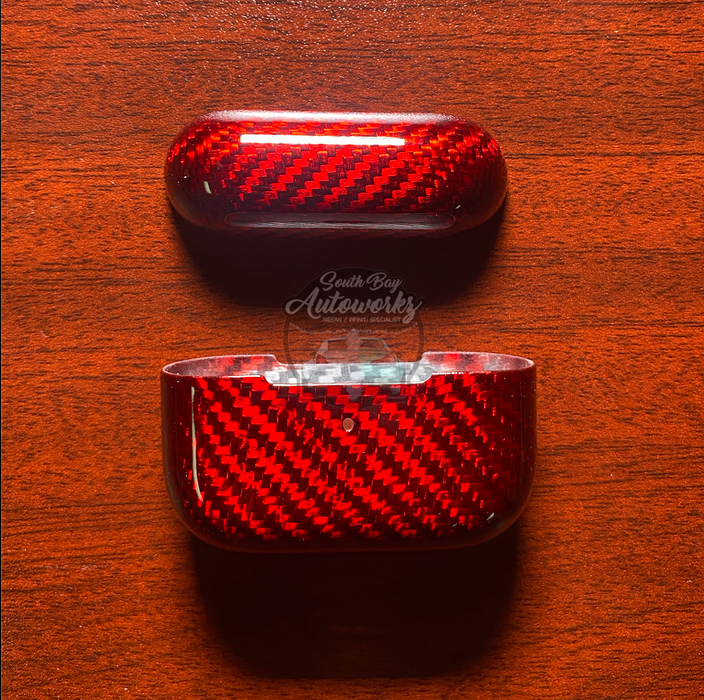 Red Carbon Fiber Air Pod Pro Case