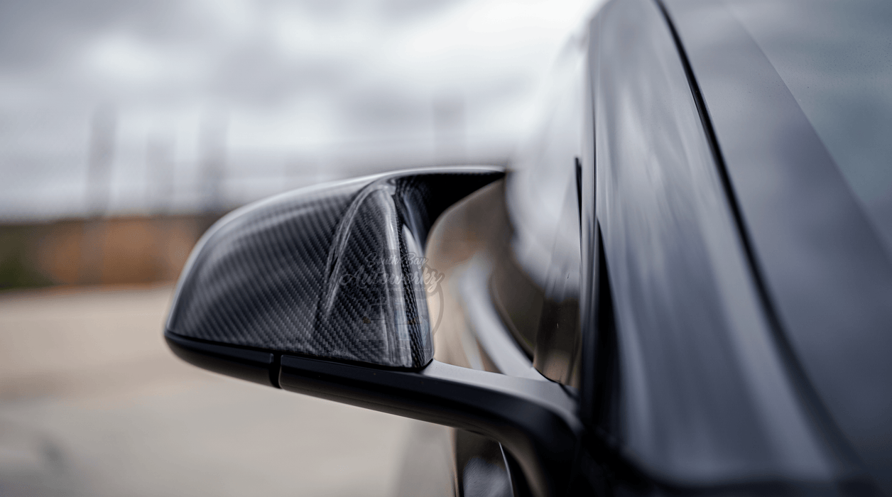 Tesla Carbon Fiber M style caps