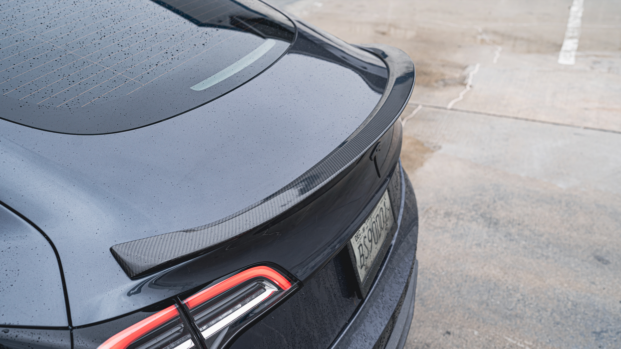 Tesla Model 3 Carbon Fiber performance style Spoiler