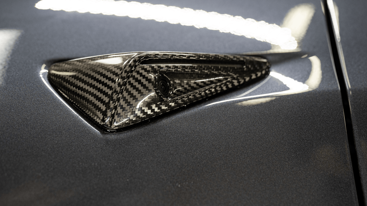 Tesla Model 3/S/Y/X Carbon Fiber Side Camera Full Covers