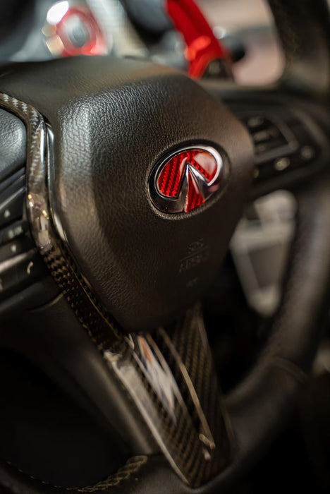 Q50/Q60 Carbon Fiber Steering Wheel Add On