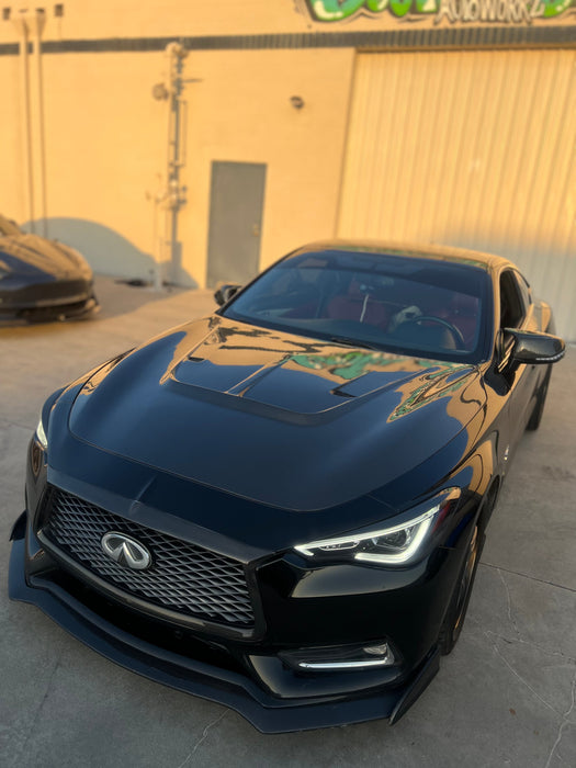 Q60 carbon fiber hood SBA