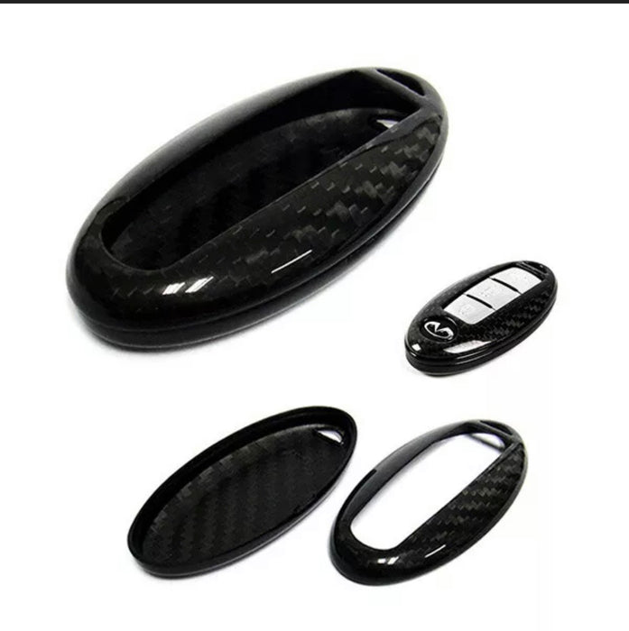Real Carbon Fiber Key Fob Cover Nissan and Infiniti