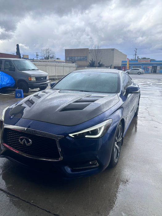 Q60 AMS style carbon hood