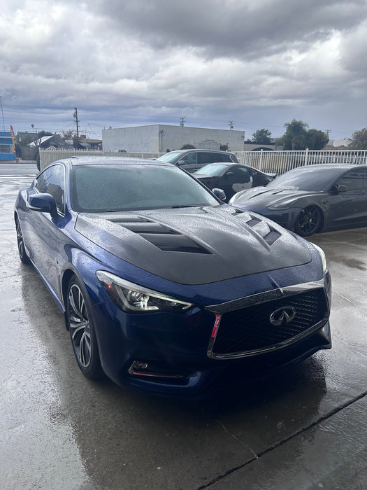 Q60 AMS style carbon hood