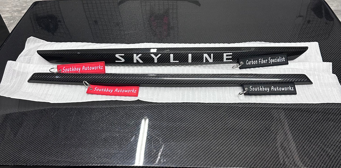 Q50 Carbon Fiber Skyline Trunk Trim