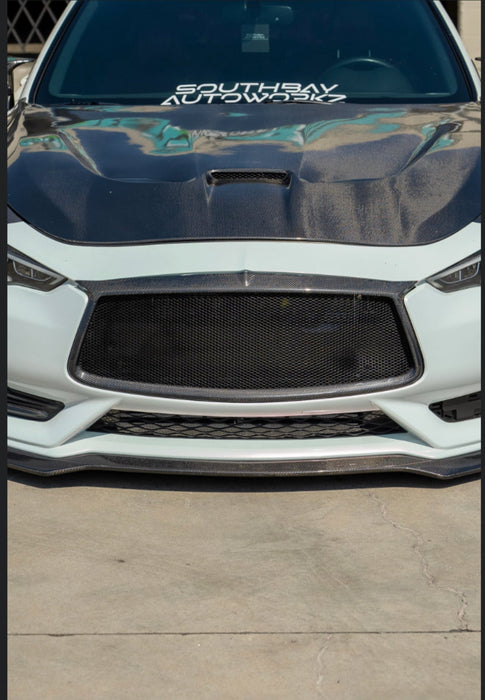 Q50 Dodge Style Carbon Fiber Hood