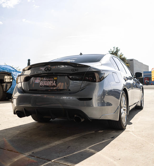 Q50 oem carbon fiber style spoiler