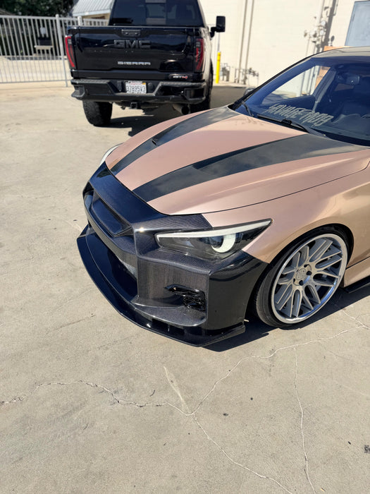 Q50 Carbon Fiber GT Style Front Bumper