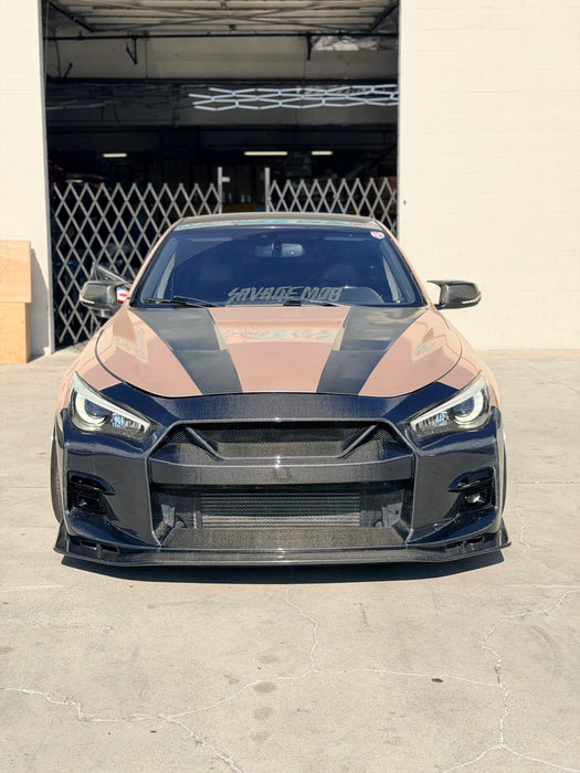 Q50 Carbon Fiber GT Style Front Bumper