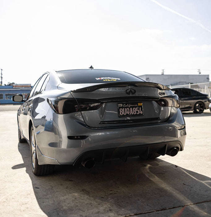 Q50 oem carbon fiber style spoiler