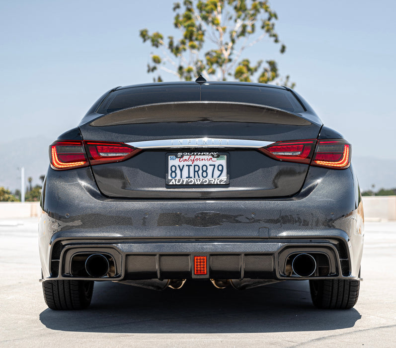 Q50 Carbon Fiber V2 Rear Bumper