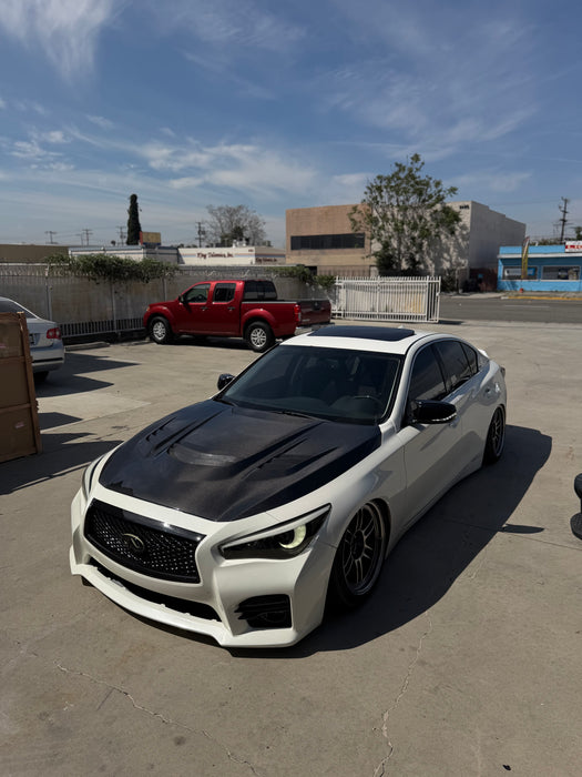 Q50 Apex Carbon Fiber Hood