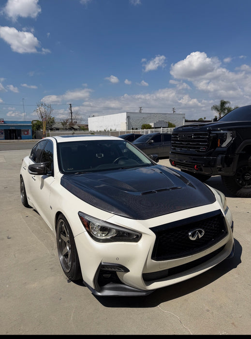 Q50 Apex Carbon Fiber Hood
