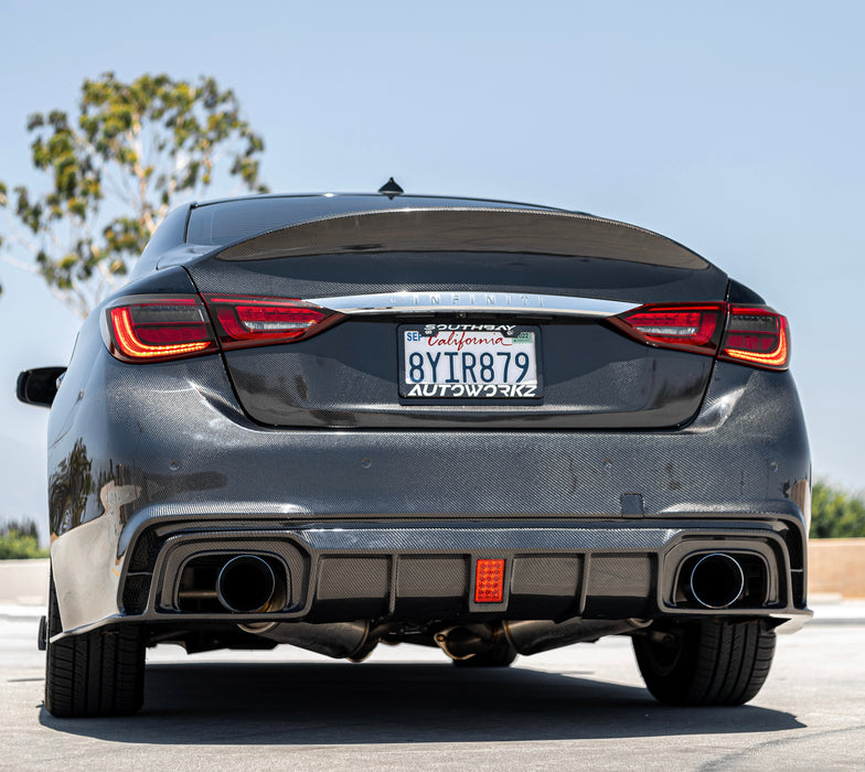 Q50 Carbon Fiber V2 Rear Bumper