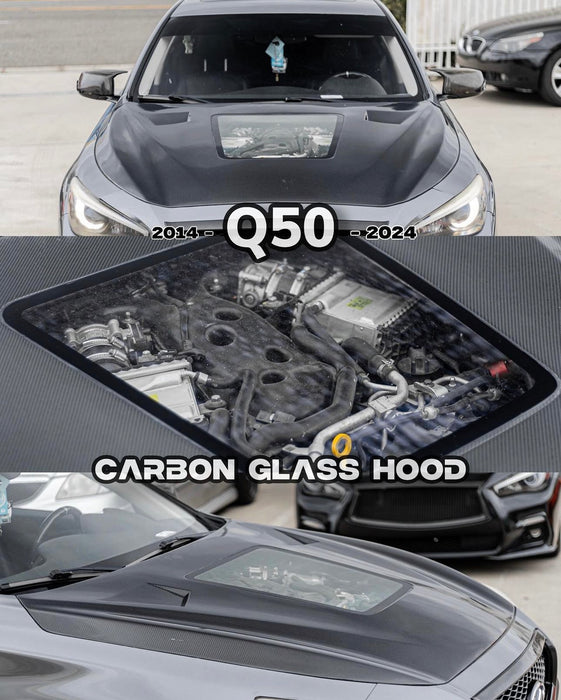 Q50 glass hood