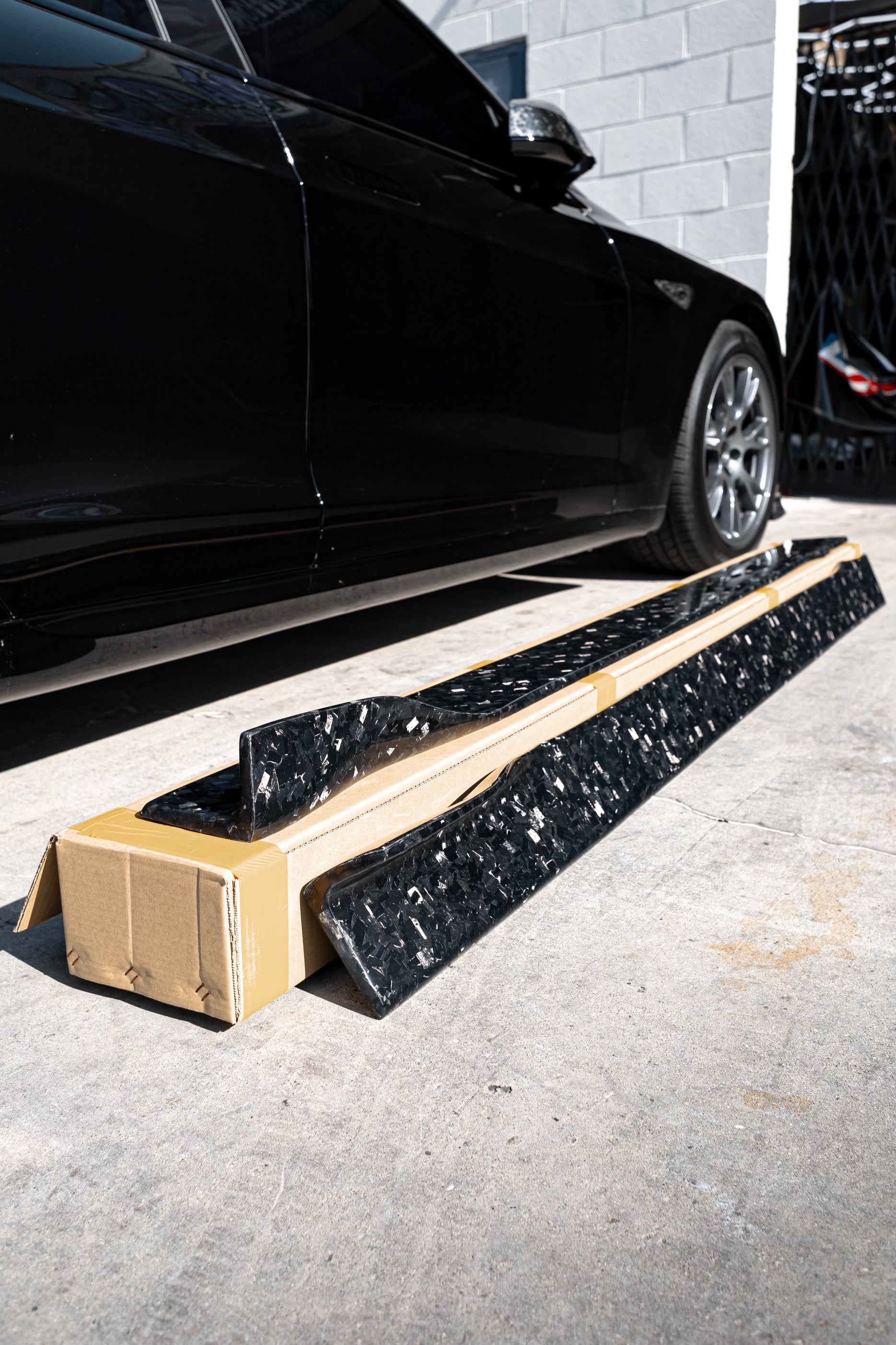 thumbnail image 2 of ABS Side Skirts For Infiniti Q50 & Q60 - Carbon Fiber Look, Adds Sporty Style & Protects Against Scratches 2 of 9