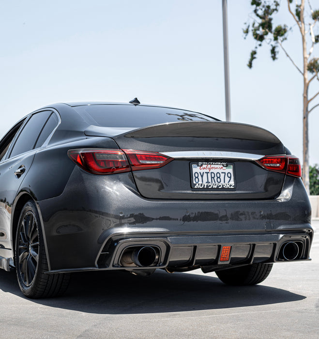 Q50 Carbon Fiber V2 Rear Bumper